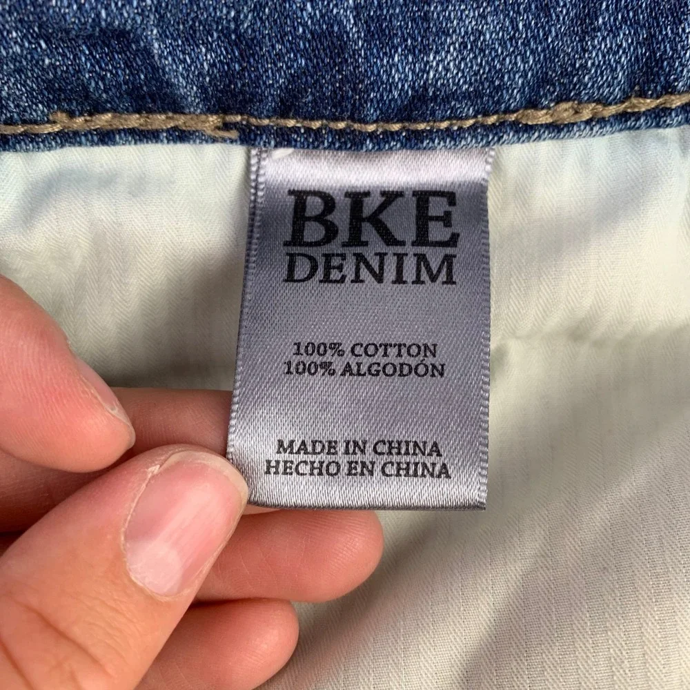 BKE Ryan Straight‎ Leg Jeans Men's 34S Blue Denim 100% Cotton Western Stretch